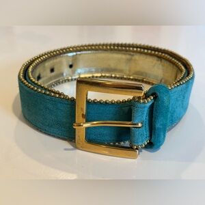 Vintage Mondi suede leather belt